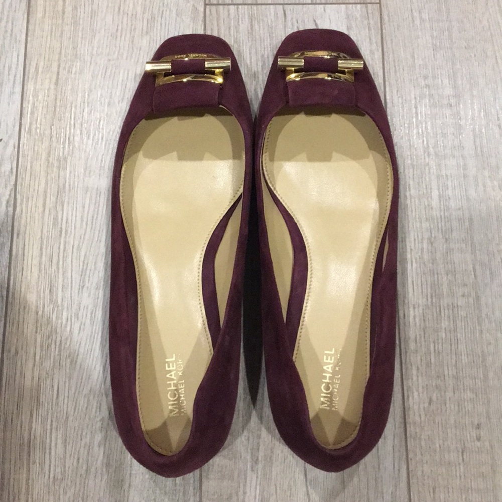 Beautiful plum Michael Kors flats